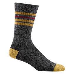 Darn Tough Letterman Lightweight Crew Sock Men's in Charcoal